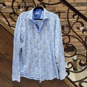 Vercini Mens Long Sleeve Button Down Shirt XXL